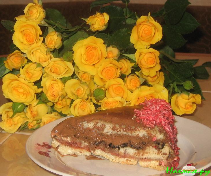 Кофейный торт с шоколадным кремом