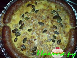 Торт закусочный из охотничьих колбасок Торт закусочный из охотничьих колбасок