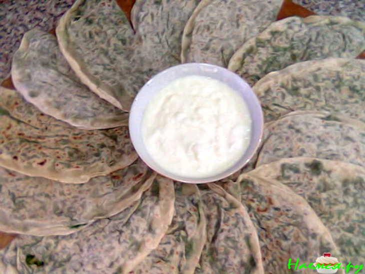 Кутабы с зеленью Кутабы с зеленью