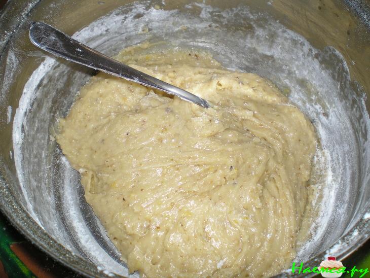 Пирог "Яблоки под снегом и на снегу"