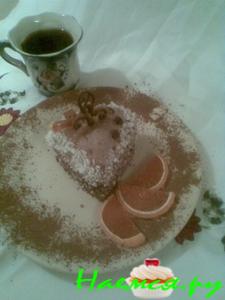 Бисквитное пирожное "Сердце арабики"