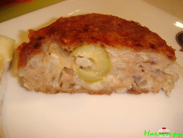 Котлетки из тунца, фаршированные оливками