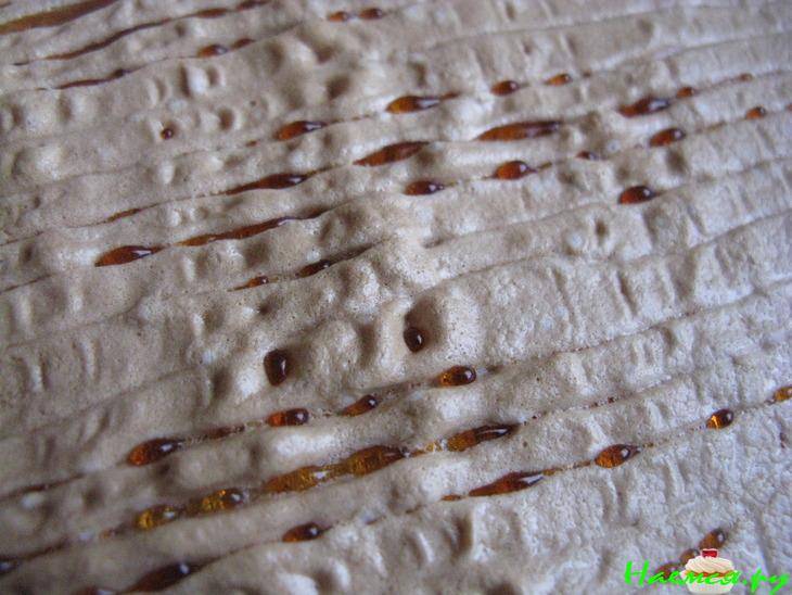 Песочный пирог с грушей и безе "Росса рассвета"