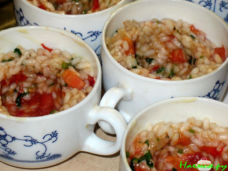 Рисовые тимбали с моцареллой (Sformatini di riso alla mozzarella)