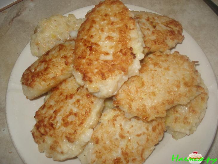 Котлеты из кальмаров с рисом