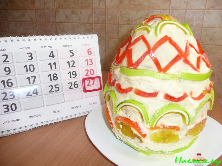 Торт "Писанка" (пасхальное яйцо) Торт "Писанка" (пасхальное яйцо)