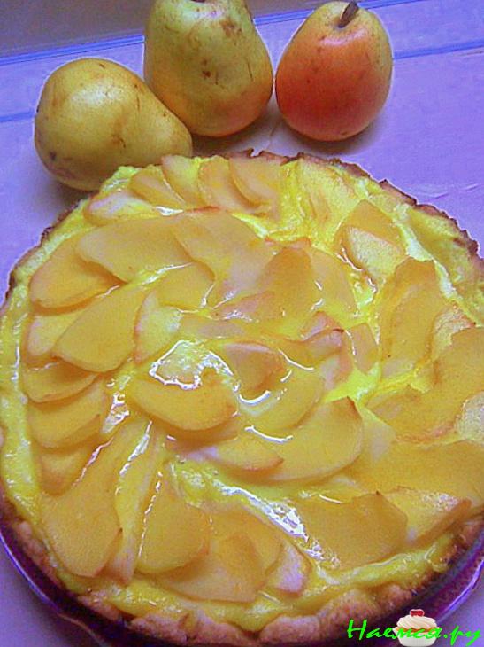 Пирог с заварным кремом, айвой и грушей для тех, кому не хватает «солнца»