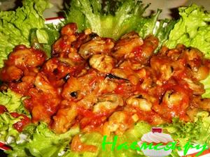 Жаркое из мидий