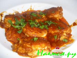 Сырные котлетки в томатном соусе
