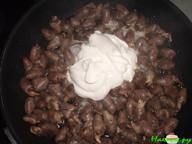 Куриные сердечки с ананасами Куриные сердечки с ананасами