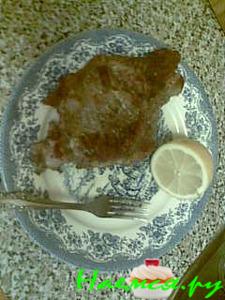 Отбивная с лимоном
