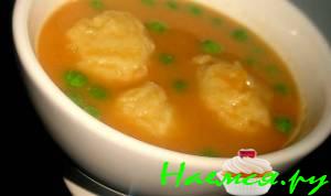Суп пюре из тыквы и чечевицы с картофельными клёцками