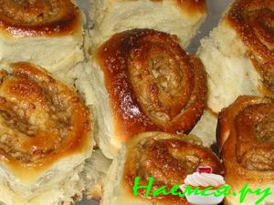 Булочки с яблоком из быстрого теста Булочки с яблоком из быстрого теста