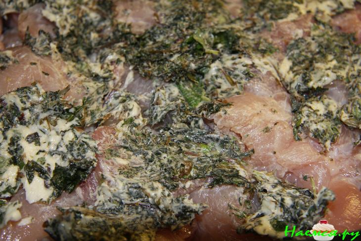 Курица с мятой