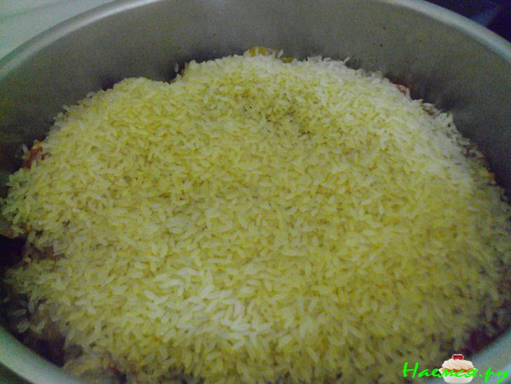 Свинина с рисом и овощами, типа плов