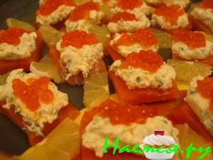Закуска с семгой
