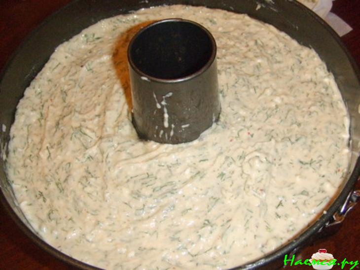 Сырный кекс с укропом