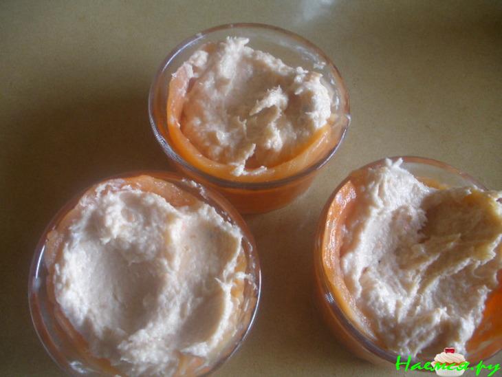 Тимбаль из копченого лосося с креветочно-лососевым муссом Тимбаль из копченого лосося с креветочно-лососевым муссом