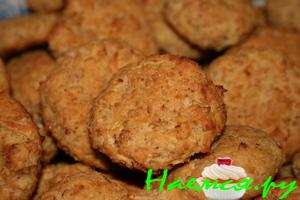 Овсяное печенье с яблоком и творогом