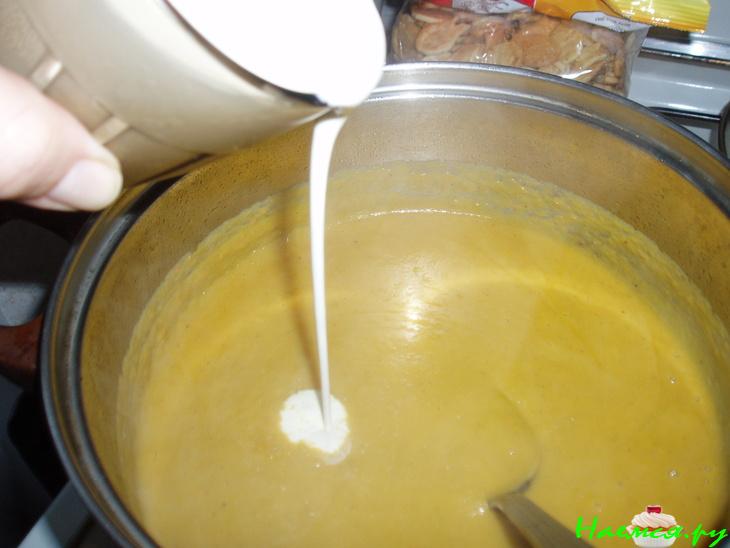 Овощной крем-суп со сливками
