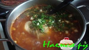 Украинский борщ по-криворожски