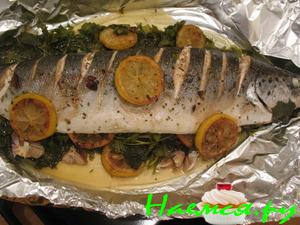 Пряная семга запеченная в фольге