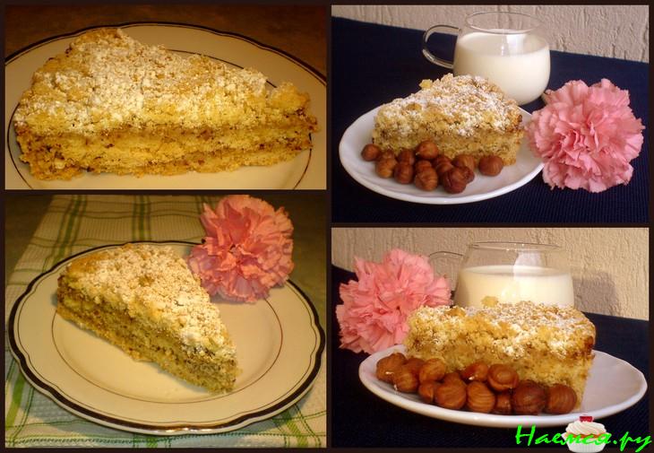 Пирог орехово-яблочный-слойный (100% вариант)