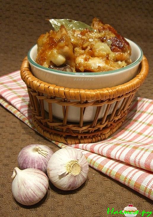 Цыпленок в чесночном соусе