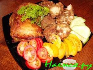 Брокколи, цветная капуста жаренные