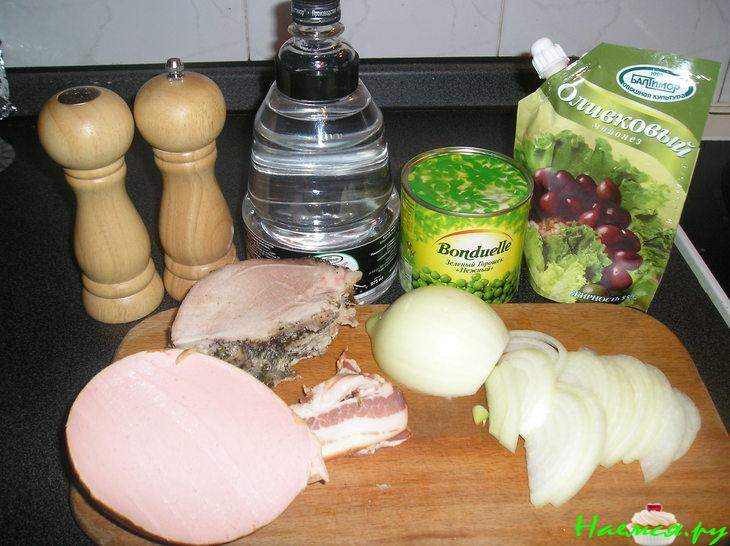 Салатик мясной