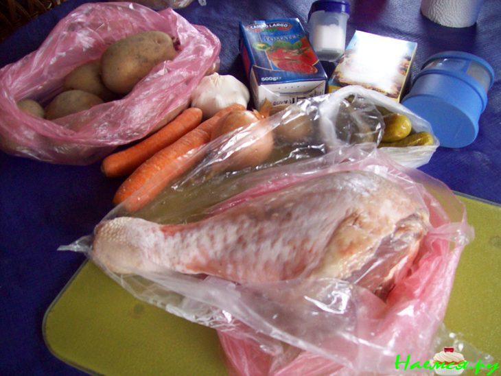 Рассольник сваренный на костре Рассольник сваренный на костре