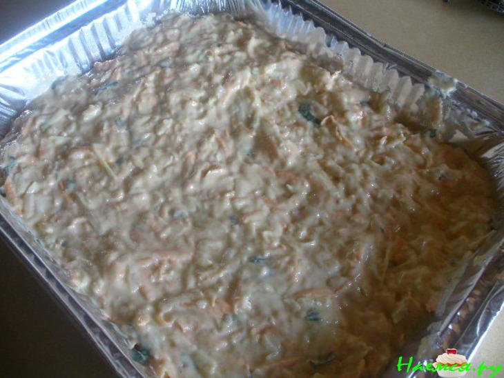 Сырный пирог с цуккини и бататом