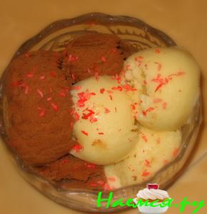 Шоколадно-сливочное мороженое