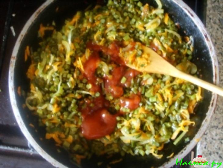 Гарнир из чесночных стрелочек Гарнир из чесночных стрелочек