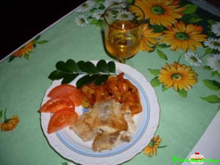 Рыба в овощном соусе