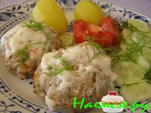 Котлеты из индюшатины и баклажан