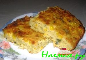 Запеканка с вермишелью и кукурузой "Обжорка"