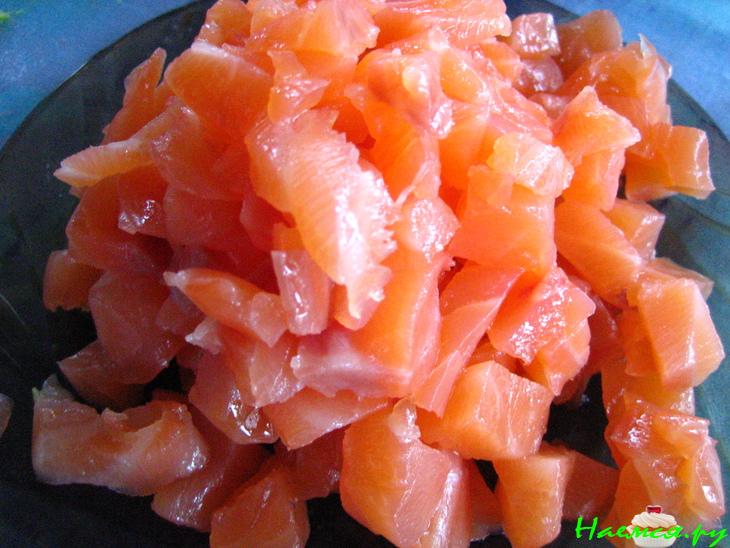 Лёгкий салатик с малосольной форелью Лёгкий салатик с малосольной форелью