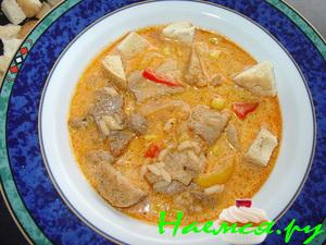 Греческий Суп-Gyros, на немецкo-русский лад Греческий Суп-Gyros, на немецкo-русский лад