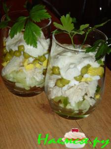 Салат-коктейль с курицей