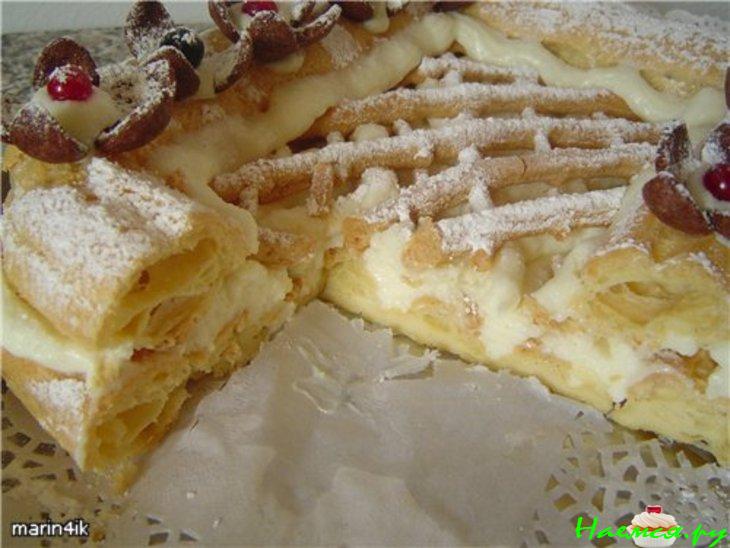 Торт из заварного теста