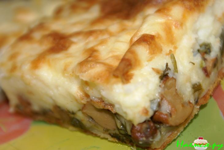 Пирог с грибами и картофелем Пирог с грибами и картофелем
