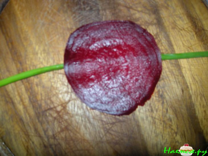 Релетики свекольные со слабосоленой семгой