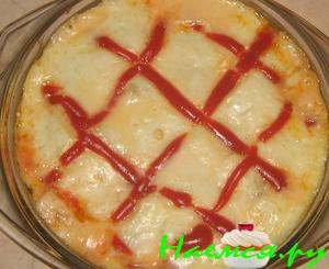 Каннеллони с соусом бешамель