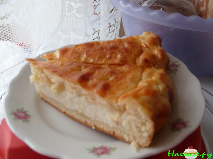 Пирог-ватрушка с творогом