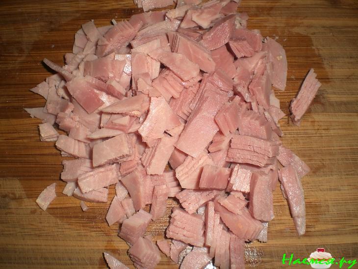 Салат с ветчиной "Экзотика"