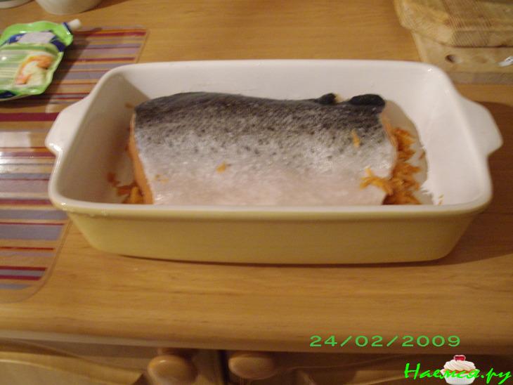 Красная рыбка в духовке