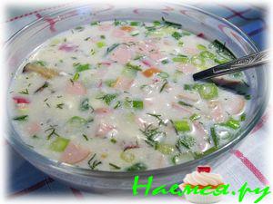 Окрошка грибная