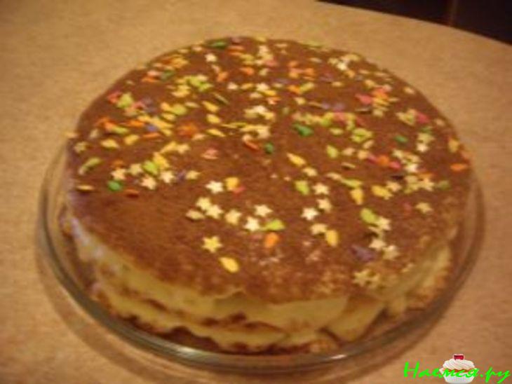 Торт "Сметанник+тирамису"