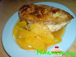 Куриная грудинка под апельсиновым соусом